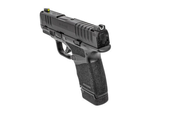 Hellcat pistol 9mm features tritium night sights with a u-notch design